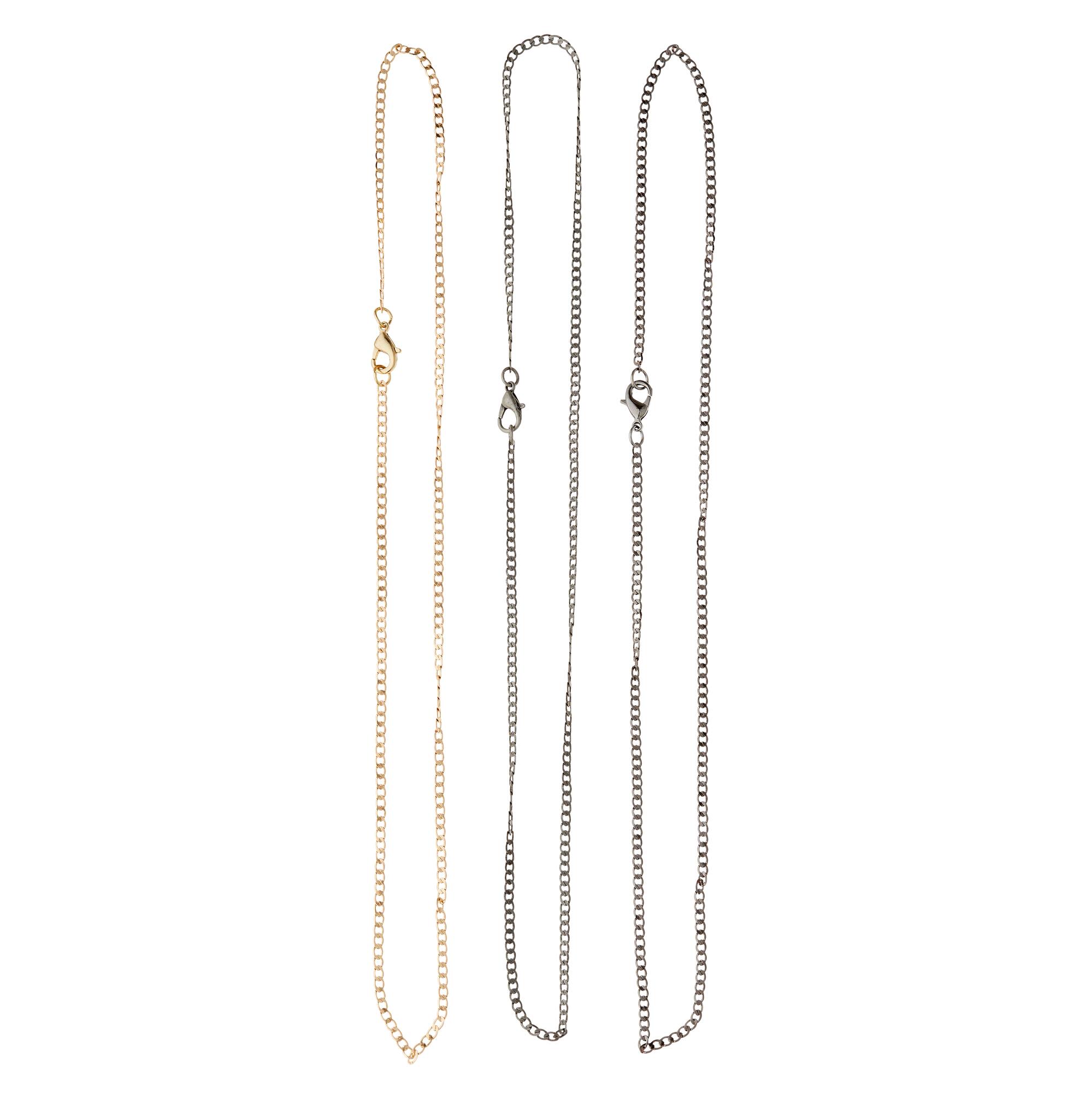 12 Packs: 3 ct. (36 total) 18" Mixed Metal Chains by Bead Landing™
